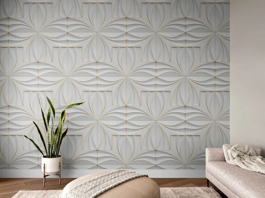 Modern 3d wallpaper, Fake 3D Wall Panel