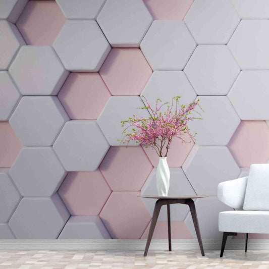 Abstract 3D Hexagon Wallpaper