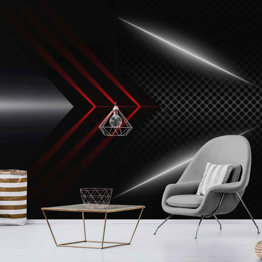 Captivating 3D wallpaper showcasing stunning HD design, adding depth and dimension to the room.