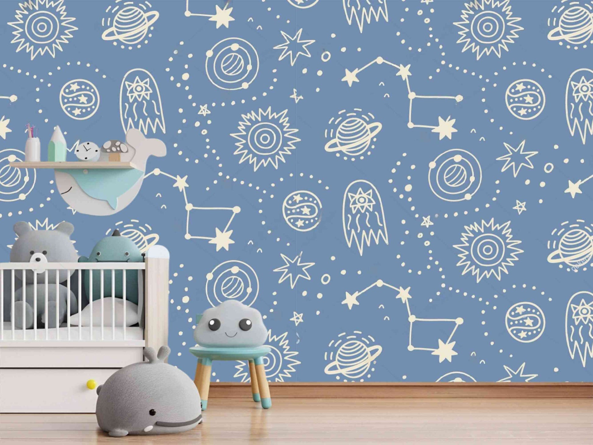 Celestial Bedroom Wallpaper Image