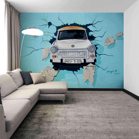 Custom identity and creativity showcased in a personalized graffiti wallpaper mural.