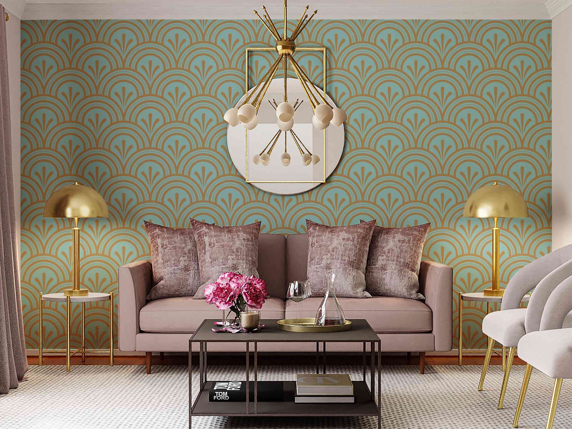 Glamour Pattern Wallpaper adding a touch of elegance and sophistication.