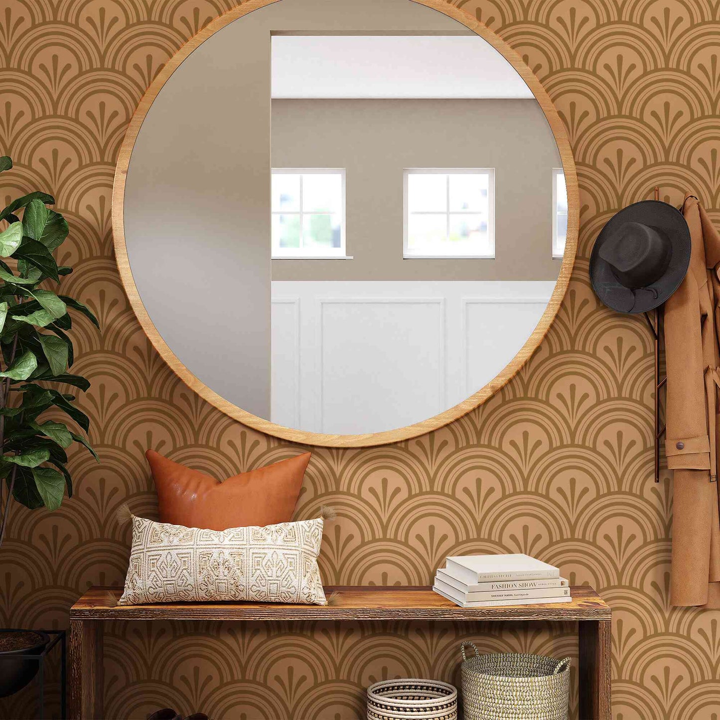 Luxury pattern murals wallpaper adding an opulent touch to your space.