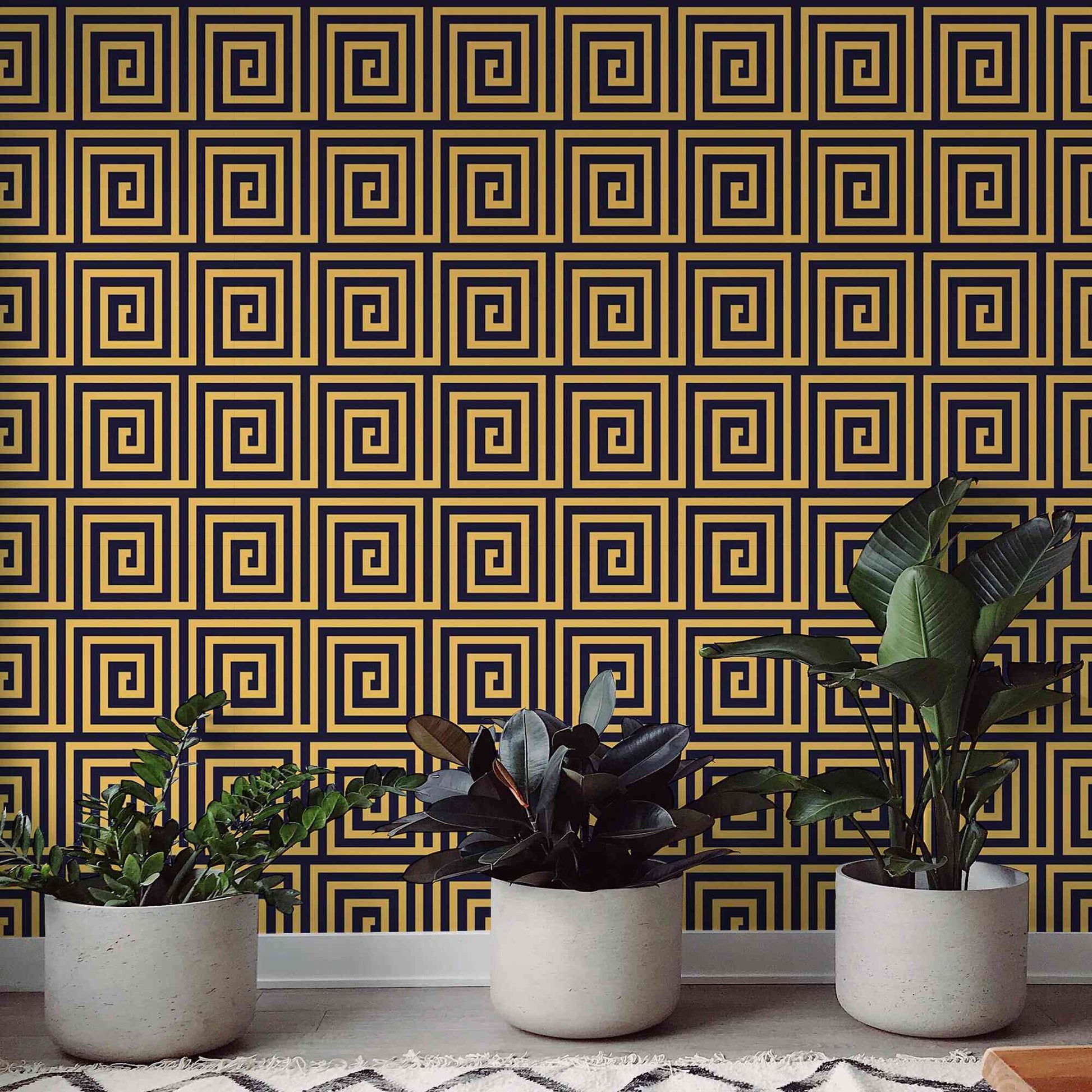 Elegant luxury pattern peel and stick wallpaper for enhancing room decor.
