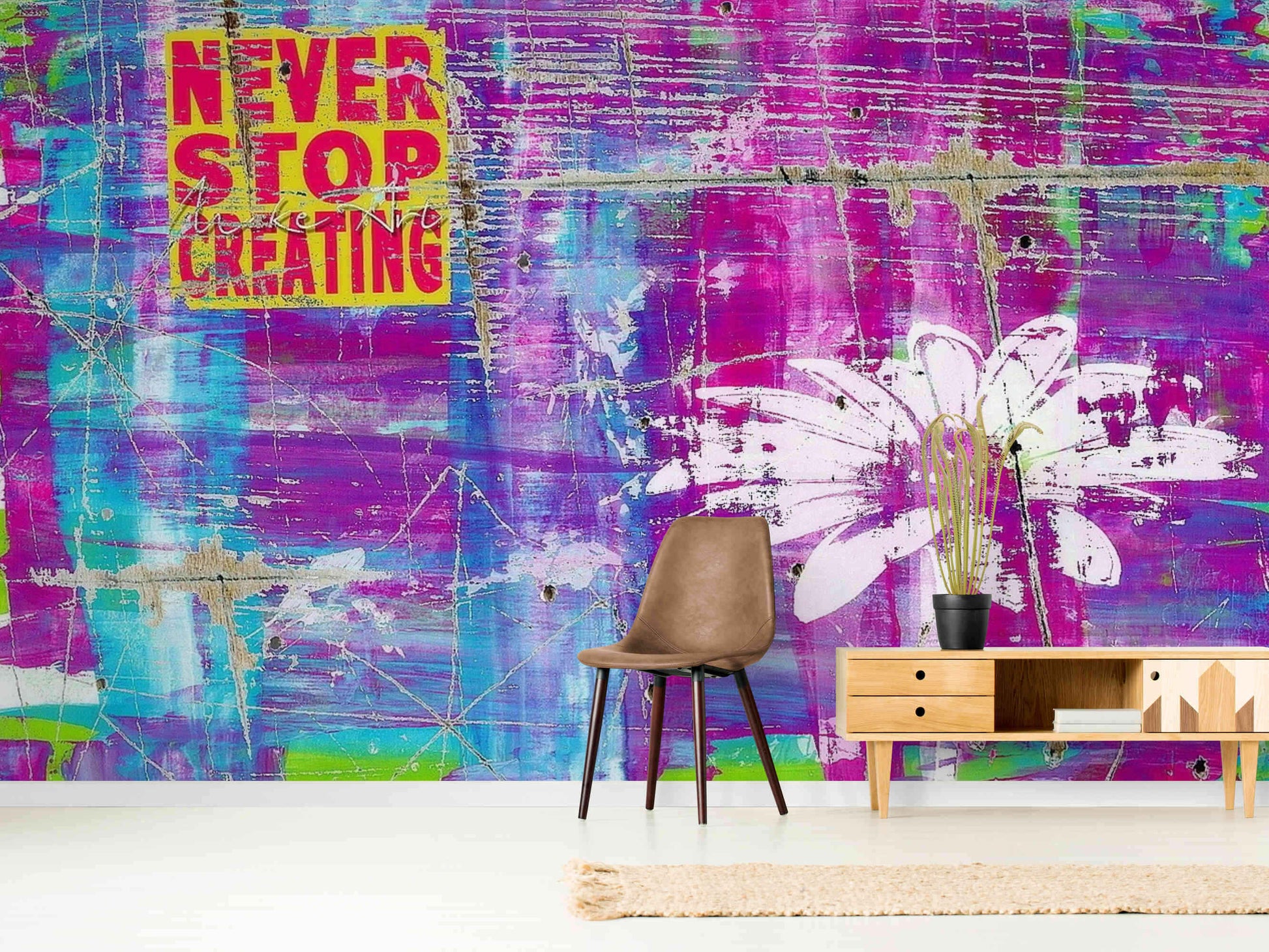  Motivational purple graffiti wallpaper inspiring creativity and artistry.