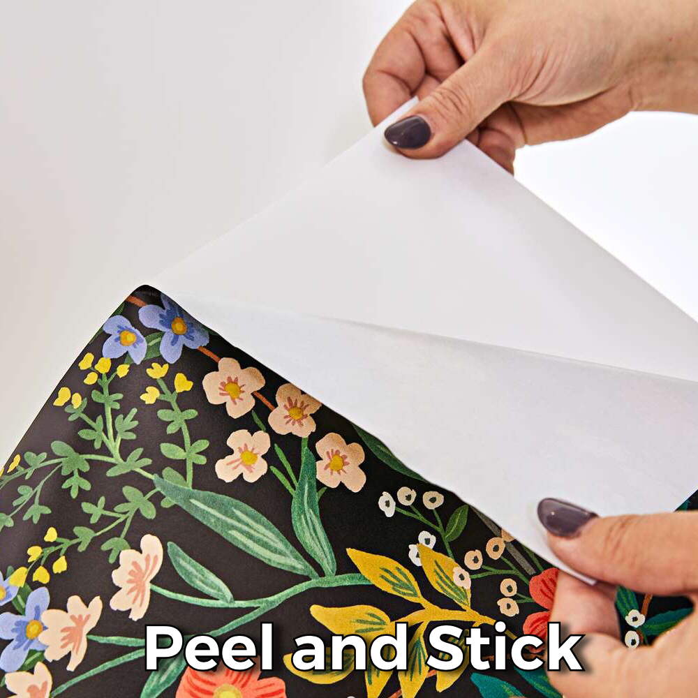 Pictures shows Vinyl peel and stick,self-adhesive,removable fabric