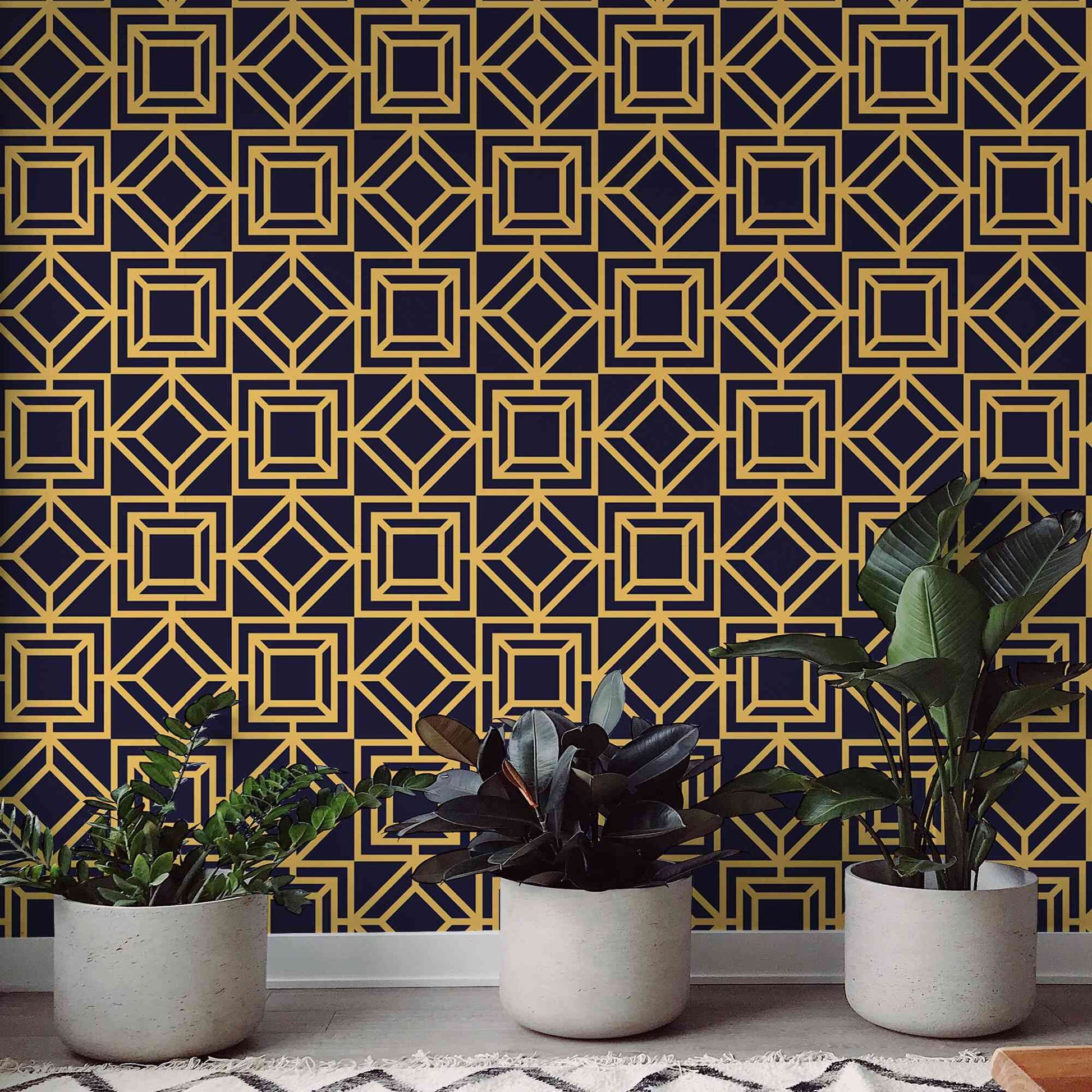 Self-adhesive luxury wallpaper for an easy and stylish home decor upgrade.