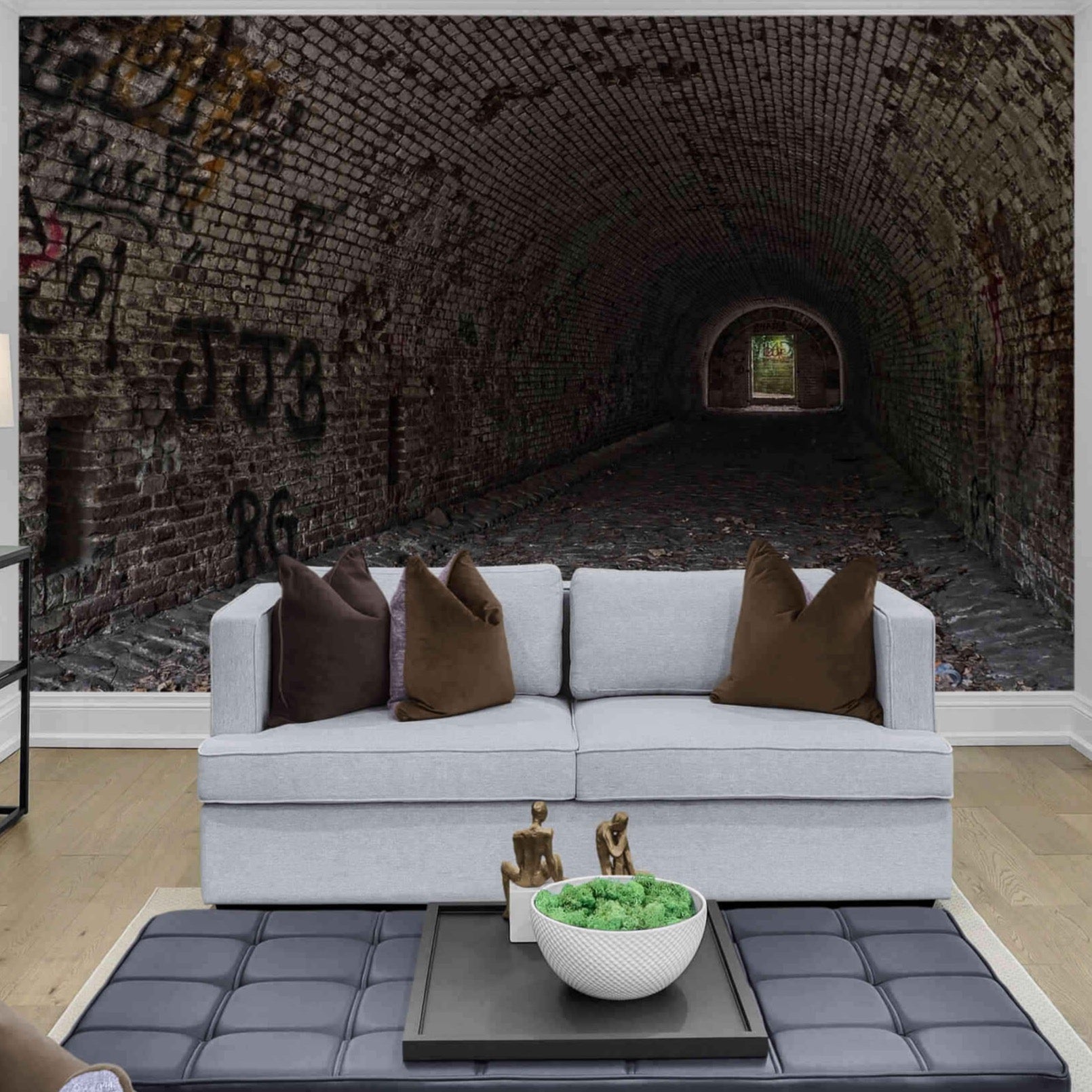 Immersive Tunnel Artwork Wallpaper"