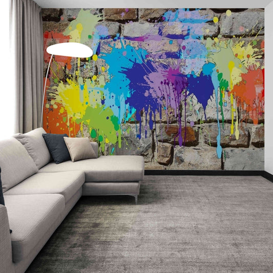 Graffiti Wall Mural Photo Wallpaper - Peel and Stick