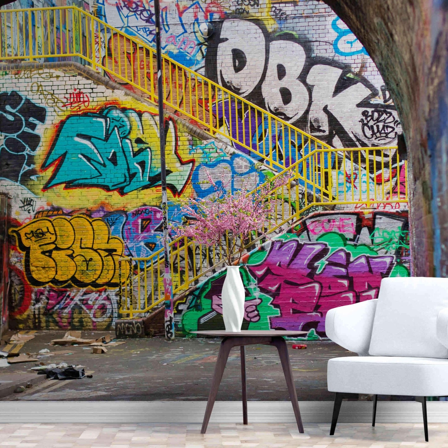 Street Art Wall Mural for Modern Decor